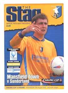 Mansfield Town v  Sunderland 2003-2004 League Cup 13/08/2003 - Picture 1 of 1