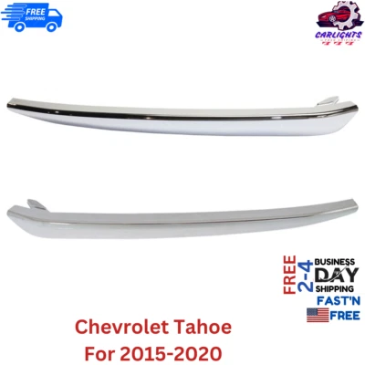 Fits Chevrolet Tahoe Bumper Trim For 2015-2020 Front Left & Right Side Set 2pc Foto 1 de 4