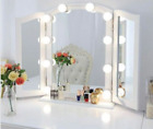 Luci LED da Specchio per Trucco Dimmerabili da 10pz Lampadine Stile Hollywood