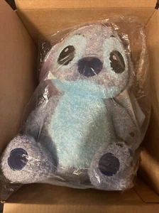STITCH WEIGHTED 14" PLUSH WITH REMOVABLE POUCH DISNEY PARKS NWT NEW! - Picture 1 of 2