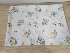 Dan River Dantrel Rosa Gelb Blau Blume Musselin Kissenhülle Single Vintage - Bild 1 von 4