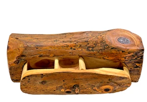 Vintage handgefertigte Zedernholz Holz Schublade Schatzkiste mit Geheimversteck Ozarks Künstler - Bild 1 von 15