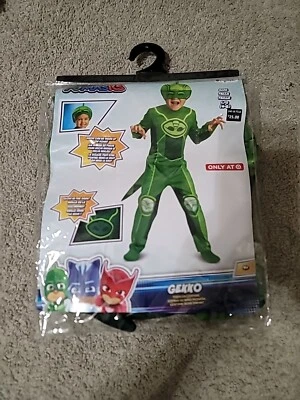 Disfraz PJ Máscaras Gekko Niño Pequeño Disfraz Talla L/G 4-6 Halloween Brilla en la Oscuridad Foto 1 de 3