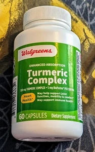 Turmeric Complex with Bioperine 60 Capsules, New Unopened  - Picture 1 of 1