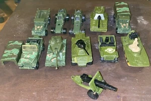 70er Jahre Lesney Matchbox Superfast Military Konvolut 10 Fahrzeuge plus Camper - Bild 1 von 15