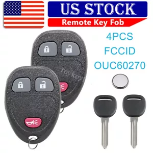 2 For GMC Sierra 2007 2008 2009 2010 2011 2012 2013 Remote Fob + Ignition 46 Key - Bild 1 von 11