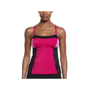 Neu mit Etikett: Nike Color Surge Tankini Badeanzug Oberteil in Sport Fuchsia Gr: S - Bild 1 von 3