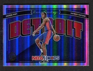 2022-23 Panini NBA Hoops Basketball Jaden Ivey #5 Rookie Greetings Holo NM/M - Picture 1 of 2