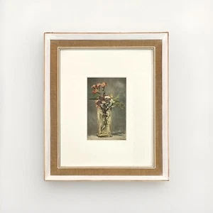 Manet Still Life Clematites Offset Rare French Collotype 1949 - Picture 1 of 3