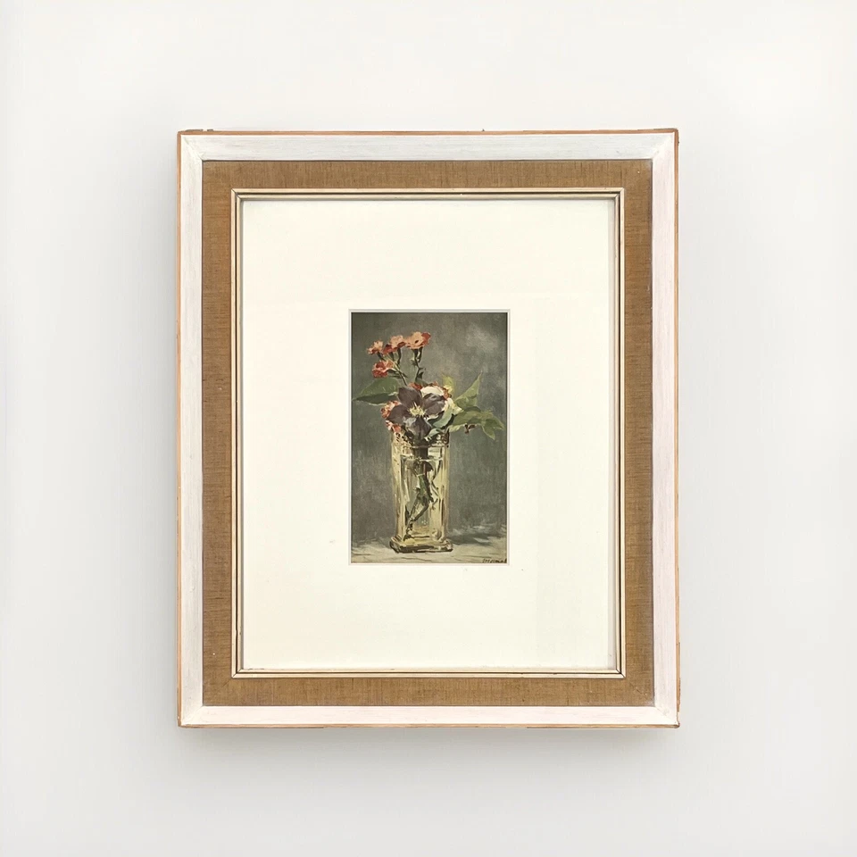 Manet Still Life Clematites Offset Rare French Collotype  1949 - Image 1 of 3