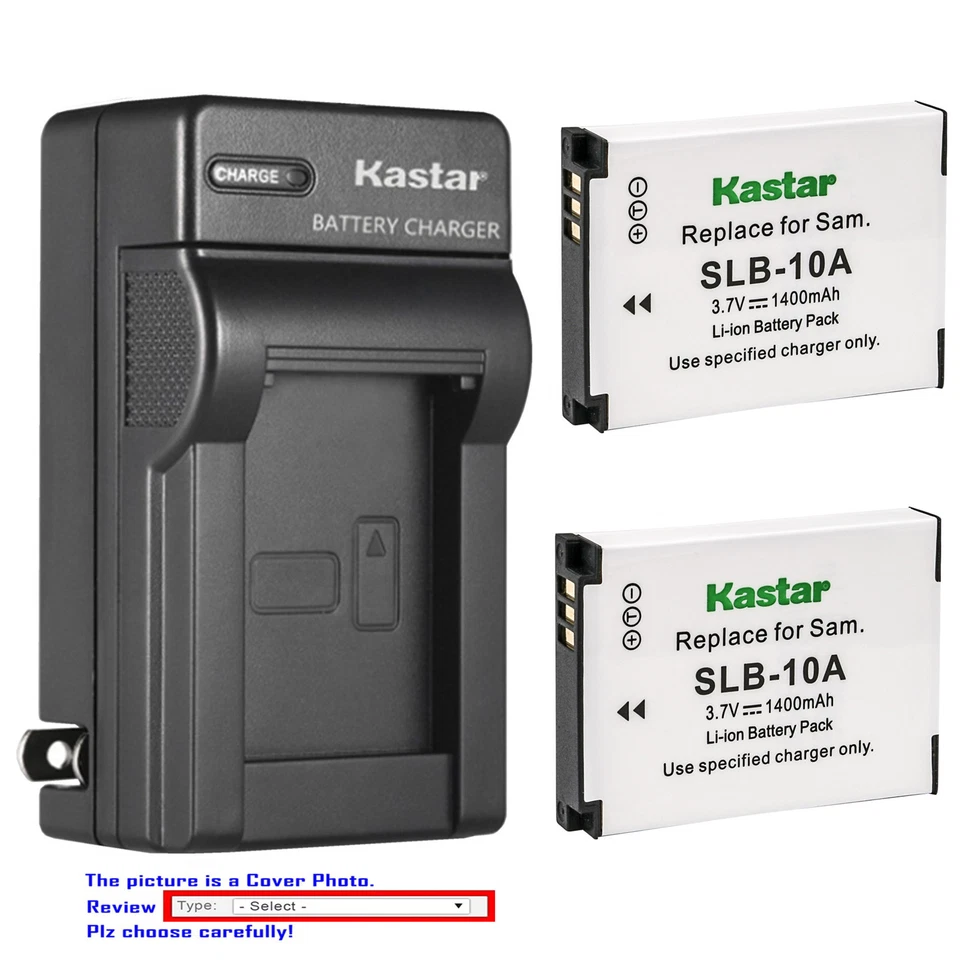 Cargador de pared de batería Kastar para cámara Benq DLI-301, Benq G1 G2 G2F EX1 EX2 Foto 1 de 4