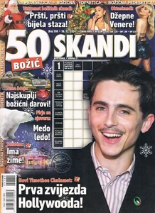 50 SKANDI #780 2024 CROATIAN CROSSWORDS MAGAZINE cover TIMOTHEE CHALAMET - Picture 1 of 1