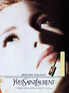 1990 YSL Yves Saint Laurent eye mascara makeup 1-page MAGAZINE AD - Picture 1 of 1