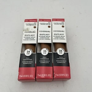 COVERGIRL Outlast Extreme Wear Full Coverage Concealer 870 Toasted Almond 3 pcs - Picture 1 of 2