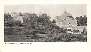 Vintage Postcard Newell Estate Houses Greenfield Trees Wilton New Hampshire N.H. - Picture 1 of 2