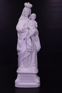 Porzellan Figur weiß Madonna Maria Mutter Gottes Marienstatue Antik 33cm - Bild 1 von 16