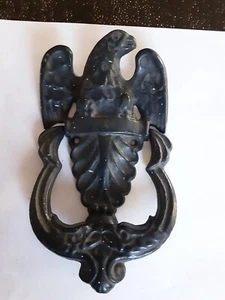 ANTIQUE ORIGINAL CAST IRON EAGLE DOOR KNOCKER Americana - Picture 1 of 8