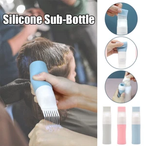 3PCS/Set Hair Dye Applicator Bottles Travel Silicone Sub-Bottle Shampoo Bottle - Picture 1 of 18