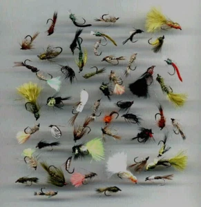 Forellenfliegen: Nymphen x 50 auf verschiedenen 10 & 12 Mustad & Kamasan Haken (Code 347) - Bild 1 von 3