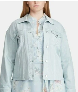 Chaqueta Jean Lauren Ralph Lauren Azul Inglés Corte Talla Grande 3X Nueva con Etiquetas #316 - Imagen 1 de 3