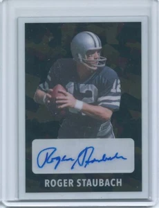 2024 Leaf Collective Roger Staubach Terry Bradshaw Dual Auto MU-35 Black #2/5 - Picture 1 of 2