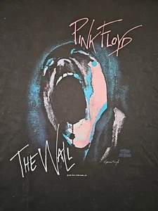 NOS VTG 80s T Shirt PINK FLOYD THE WALL Movie (c) 1982 Winterland ALAN PARKER XL - Picture 1 of 14