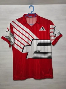 SWITZERLAND NATIONAL TEAM 1990-92 HOME SHIRT BLACKY JERSEY SOCCER SIZE 1 XS - Picture 1 of 17