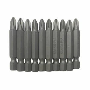 SET 10PZ PUNTE PER AVVITATORE INSERTI LUNGHEZZA 50MM PH2 PUNTE S2 COD. 00145 - Foto 1 di 2