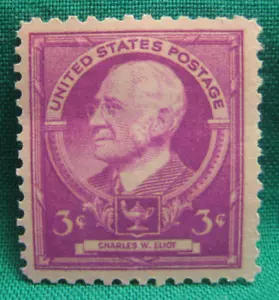3c Charles Eliot MNH Single-Scott #871-Issued 1940-Famous Americans-Educator - Picture 1 of 1