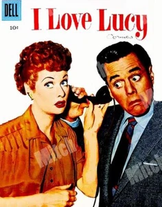 I LOVE LUCY LUCILLE AND DESI 1957 # 14 COMIC COVER PICTURE 11 X 14 POSTER CARD - Picture 1 of 1