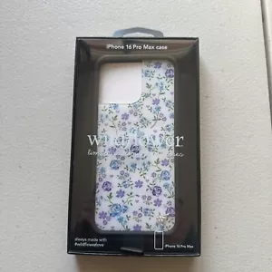 Wildflower Lilac & Blue 16 Pro Max Case- Brand New - Picture 1 of 7