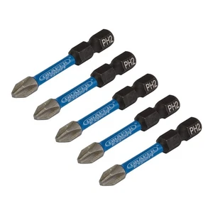 Draper Cruz Ranura Ph Tipo Impacto Screwdriver Brocas No.2 X 50mm 0.6cm Hex 5pk - Imagen 1 de 2