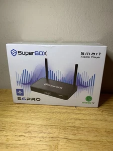 SuperBox S6 Pro 6K Android 12 Streaming Media Player Factory Sealed 32GB *READ* - Picture 1 of 6