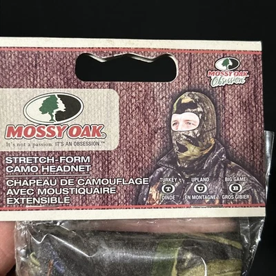 NEW Mossy Oak Hunting camouflage Obsession concealment Breathable Face Mask HAT - Image 1 of 4
