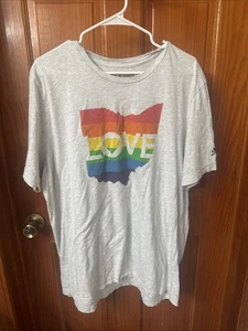 Cleveland Clothing Co Ohio Love Pride T-Shirt Größe 2XL Rainbow State - Bild 1 von 5