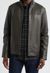 Giacca bomber uomo pelle Nordstrom taglia M RETAIL $299 - Foto 1 di 10