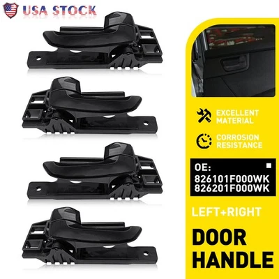 Juego (4) manija interior puerta interior derecha+derecha delantera trasera para Kia Sportage 2005-2010 Foto 1 de 4