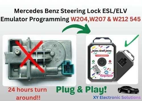 Cerradura de dirección electrónica Mercedes ESL ELV emulador programación W204 W207 W212. Foto 1 de 4