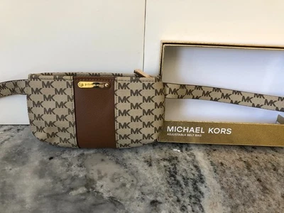 Nuevo Michael Kors Caja de Regalo MK Firma Cinturón Cartera Bolso Cintura Foto 1 de 4