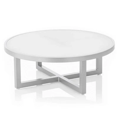 KETTLER Gartentisch Ego Loungetisch mit Glasplatte Kaffeetisch 92 x 92 x 33cm - Bild 1 von 4