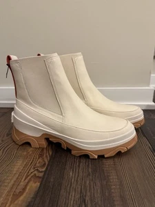 SOREL Womens Sz 10 Brex Chelsea Boot - Natural, Sea Salt - NWT Winter Ankle NEW - Picture 1 of 8