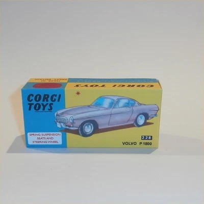 Corgi Toys  228 Volvo P.1800 Coupe Repro Box - Image 1 of 4