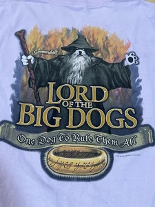 Camiseta De Colección Y2K 2001 Big Dogs El Señor de los Anillos Parodia Gráfico Algodón XL - Imagen 1 de 7