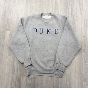 Vintage Russell Athletic Duke Blue Devils Sweatshirt Herren Medium Grau Blau 90s - Bild 1 von 7