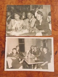 Original 1944 ANTIGUO VINTAGE AFROAMERICANO Dinner Club Restaurante FOTOS 5X7 - Imagen 1 de 2