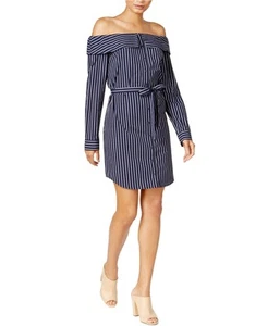 Kensie Womens Striped Mini Dress - Picture 1 of 3