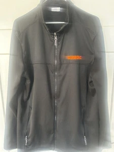 Giacca donna L Dunkin Donuts Dunkin’ dipendente nera con zip leggermente indossata-foto! - Foto 1 di 7