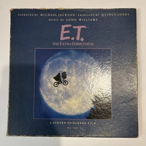E.T. Soundtrack Narrated by Michael Jackson 1982 MCA Box LP Booklet & Poster - Picture 1 of 7