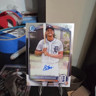 2025 Bowman Chrome 1st Chris Rodriguez Auto #CPA-CR Detroit Tigers - Image 1 of 2