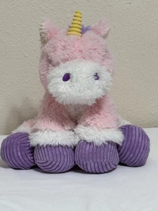 Peluche unicorno Fiesta 9 pollici rosa viola trasandato pulito - Foto 1 di 7